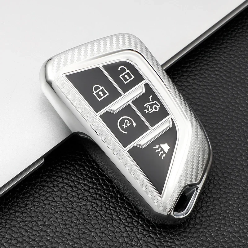 

Чехол из ТПУ для автомобильного дистанционного ключа Cadillac CT4 CT4-V CT5 C8 Corvette 2018-2021 Сумка для ключей Аксессуары