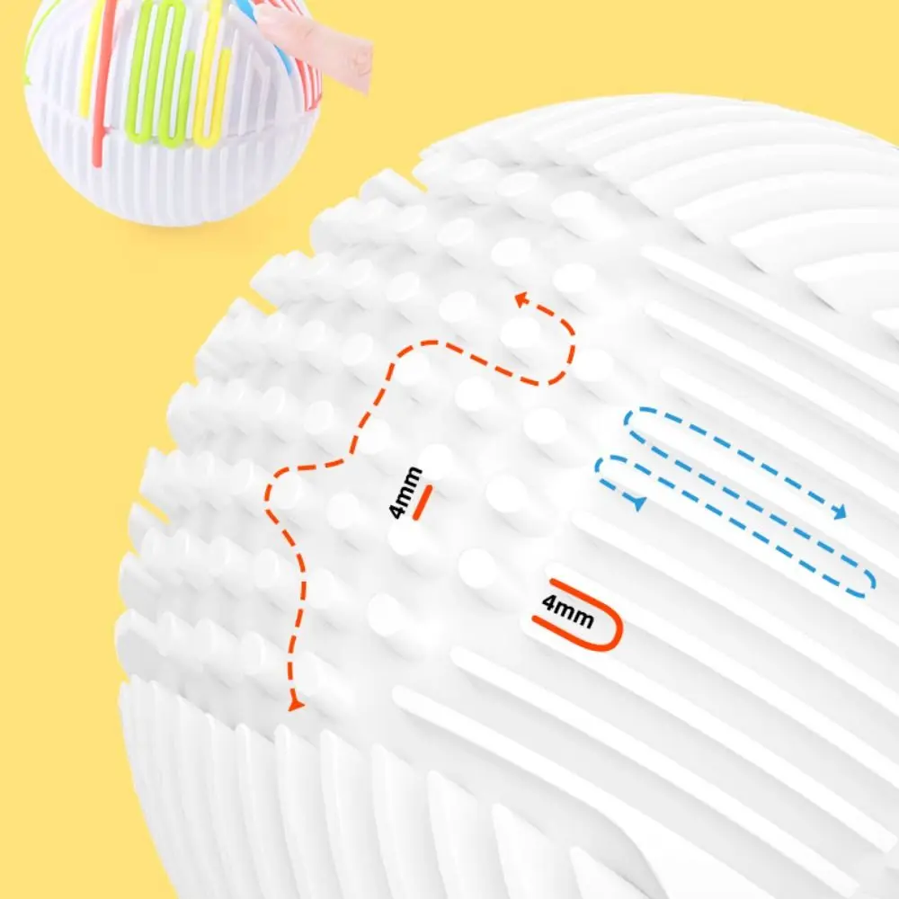 

3D стереоскопический шар Монтессори для сенсорной деятельности, силиконовый материал, цвет радуги, шарик для моторики, дизайн «сделай сам», поворотная веревка