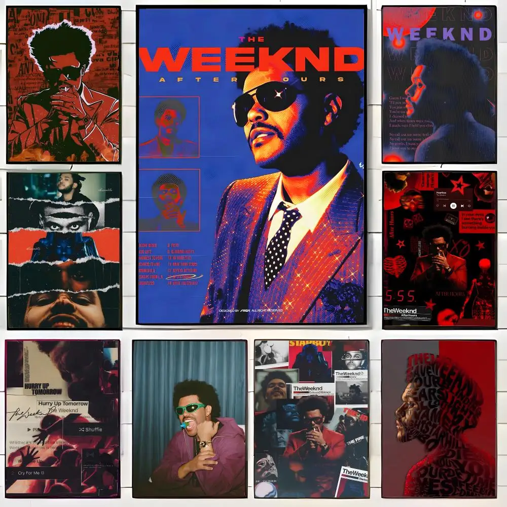 Smooth Alternative Pop Singer T-The Weeknd Poster Wall Art Print Decorative Mural Home Decor Gift Unframed