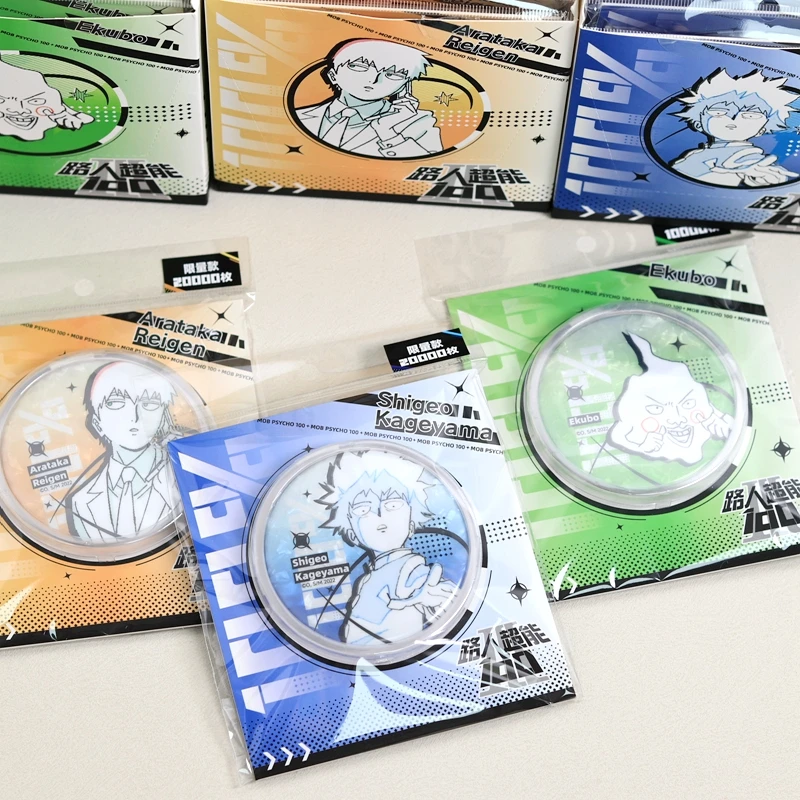 أنيمي موبو سايكو هياكو الدمل كاجياما شيجيو ريجن أراتاكا الغوغاء النفسي 100 تأثيري الكرتون شارة قلادة بروش شعار هدية