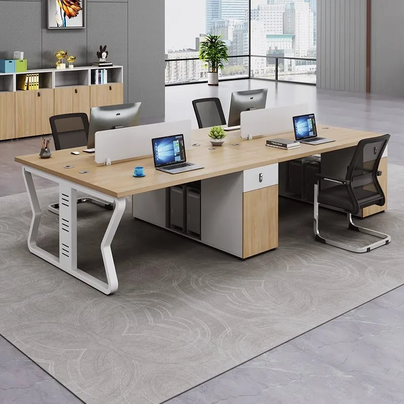 

Staff extra long office desk simple modern Interior space conference table Minimalist mesa de conferência furniture for office