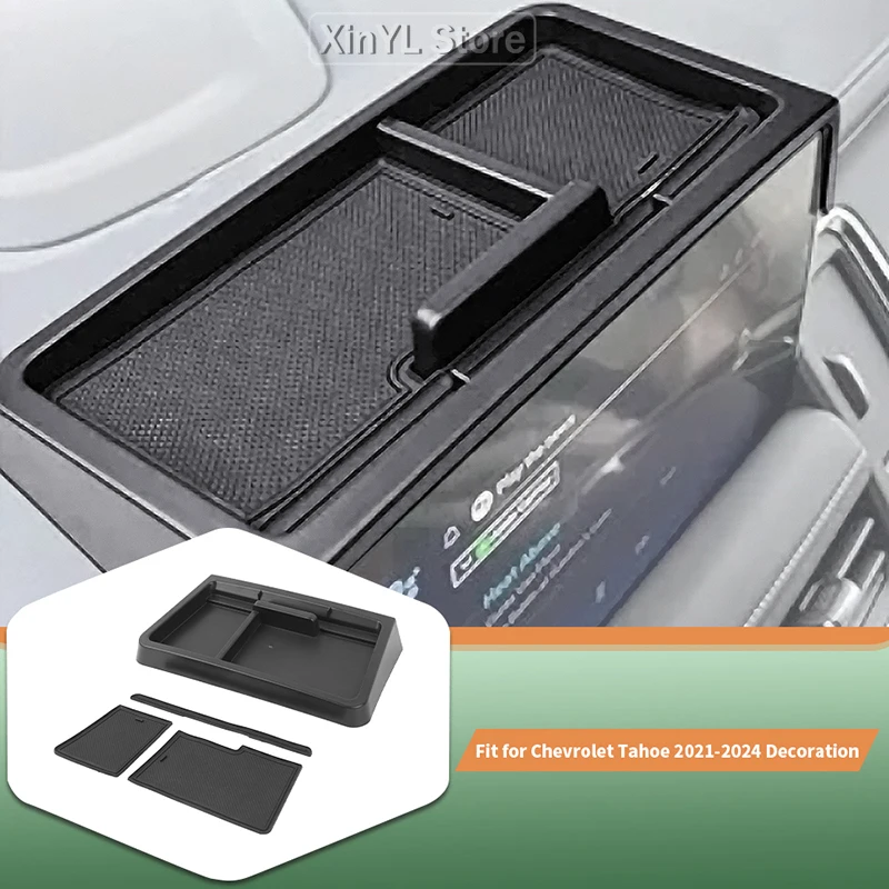 

Автомобильный отсек для хранения центральной консоли ABS для Chevrolet Tahoe/GMC-YUKON 2021-2024, аксессуары для хранения