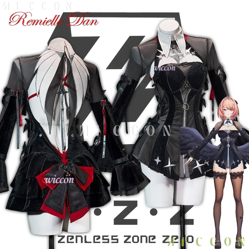 

Love CoCos Store Remielle Dan Cosplay Costume Wig Tail Full Set ZZZ Zenless Zone Zero Game Carnival Women Halloween Outfits Unif