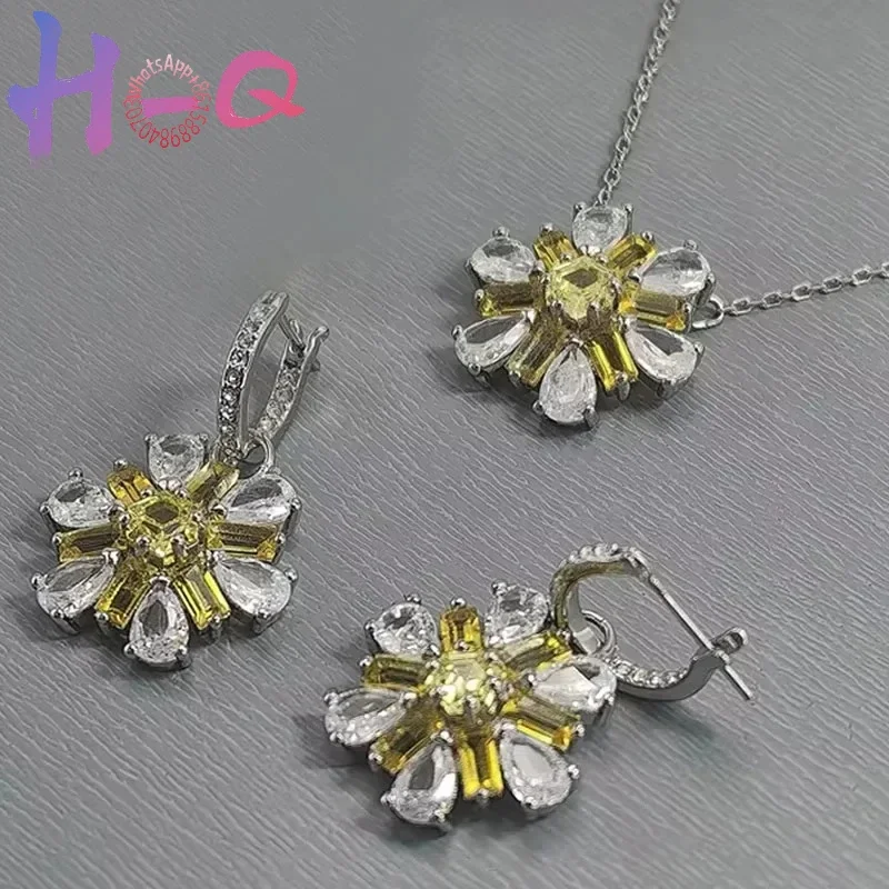 Luxury Fine Wedding Jewelry Set for Women, Charms & Flowers