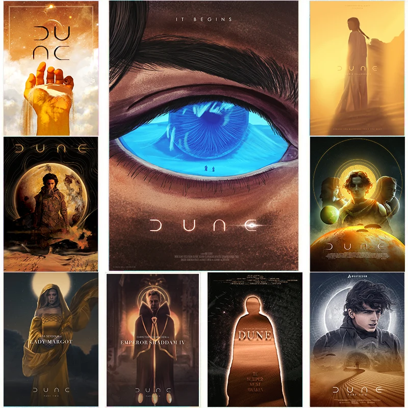 Vintage HD Print Movie Dune Characters Poster Canvas Painting Hot Film Wall Picture For Bar Room Home Decoration Cuadros