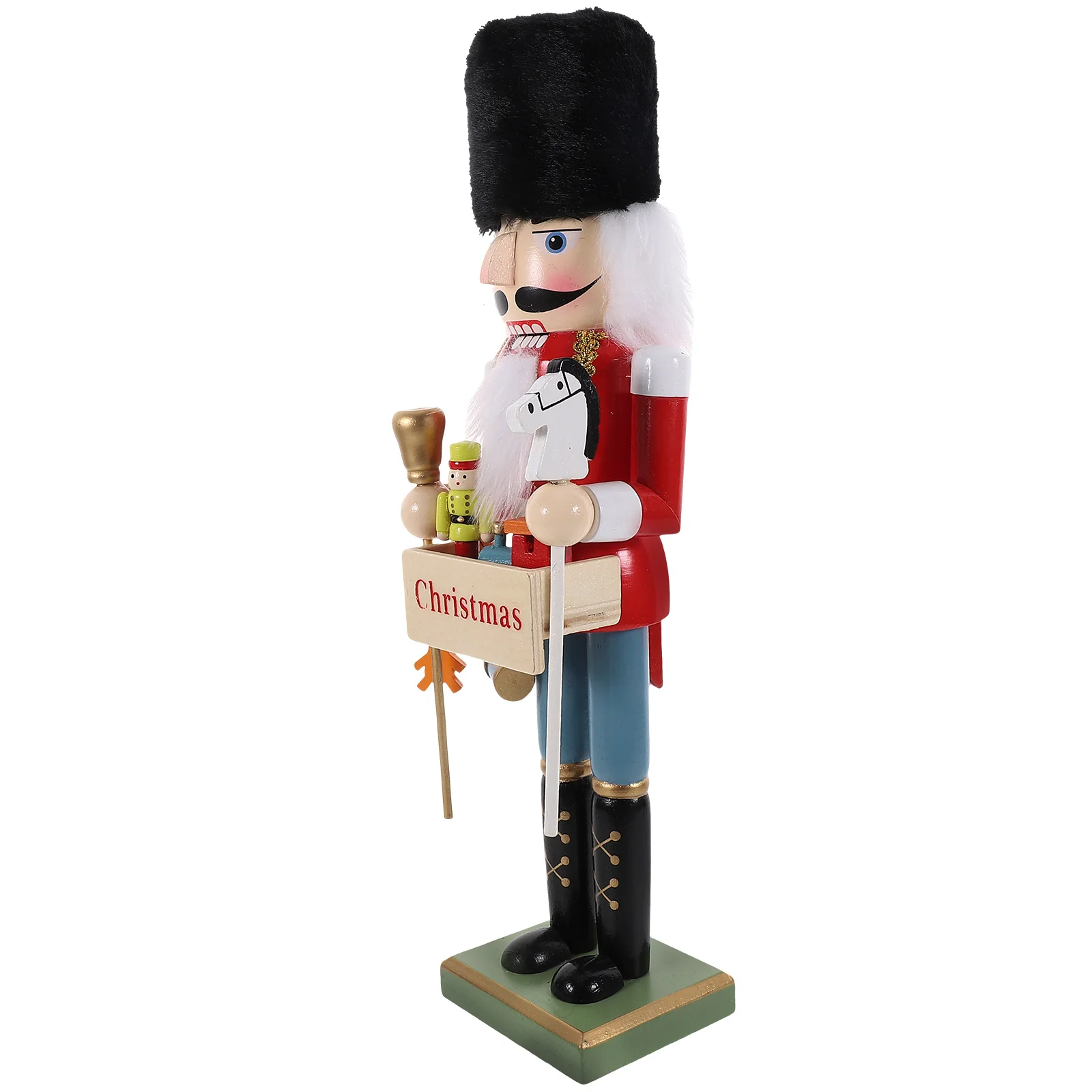 

Christmas Nutcracker Puppet Soldier 38CM Xmas Party Toy Set Figure Plush Desktop Decor Indoor nament Holiday Gift Idea Elegant