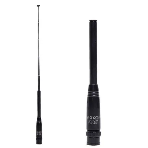 10pcs NAGOYA NA-771R Telescopic BNC Antenna Dual Band VHF/UHF for Radio Walkie Talkie Kenwood ICOM Yaesu