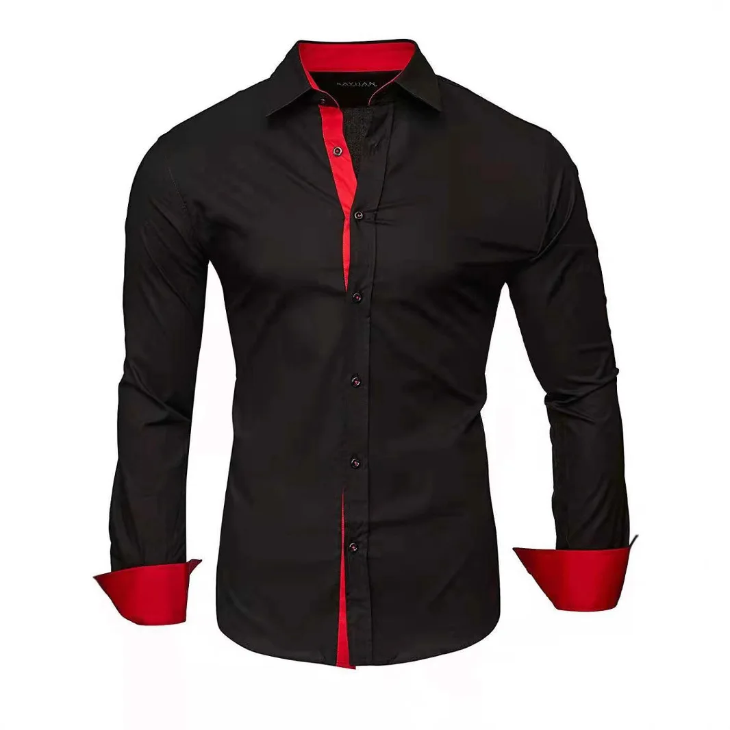 

Мужская повседневная рубашка из 100% шелка с цветным принтом, весенне-осенняя, комфортная посадка, хлопок