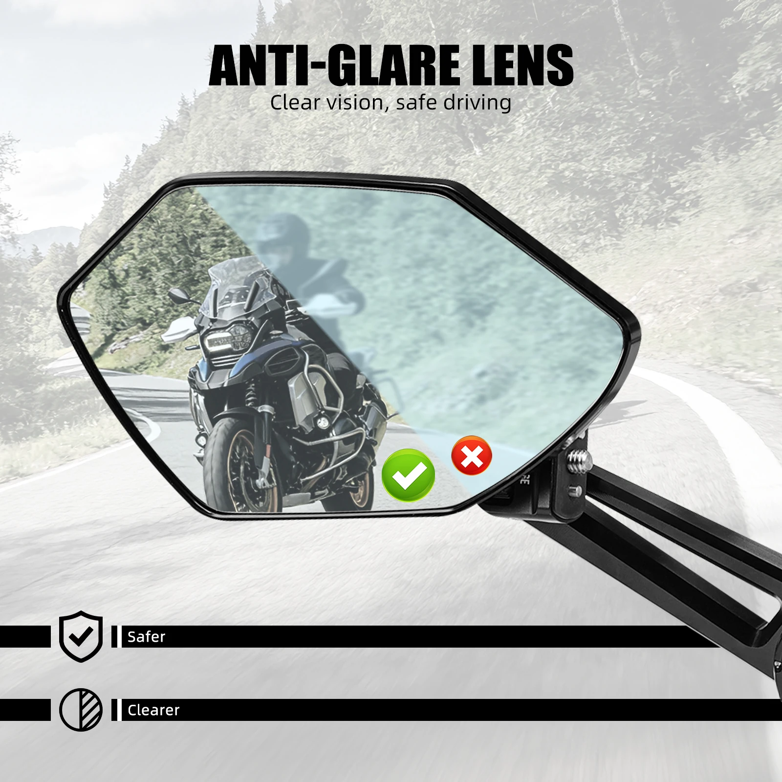 2024-2025 Für BMW GS1300 R1300GS R1300GS Adventure GSA Faltbare Rückspiegel R1200GS ADV 2013-2018 R1250GS ADV 2018-2025 – Detail 6