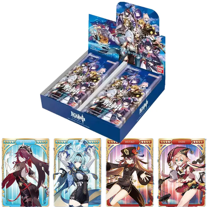 Genshin Impact Japanese Version Card Kamisato Ayaka Diluc Ragnvindr Anime Game Pack Special Collection Metal Cards Toys Gifts