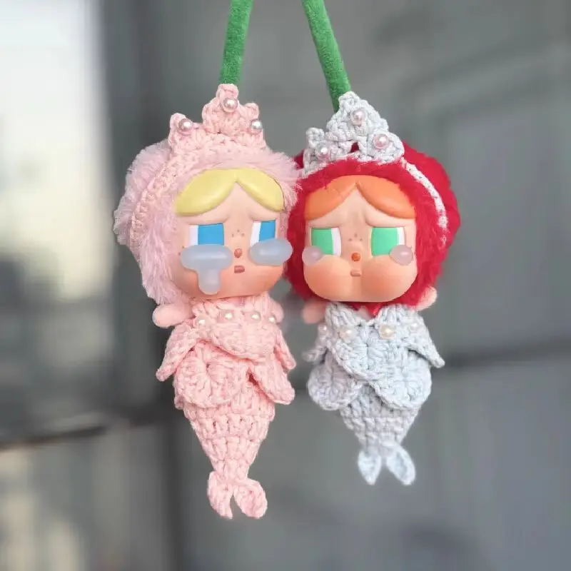 2 Piece Set Doll For Crybaby Clothes Tears Of Love Series Anime Peripheral Checkered Dress Mermaid Suit Diy Doll Only Clothing