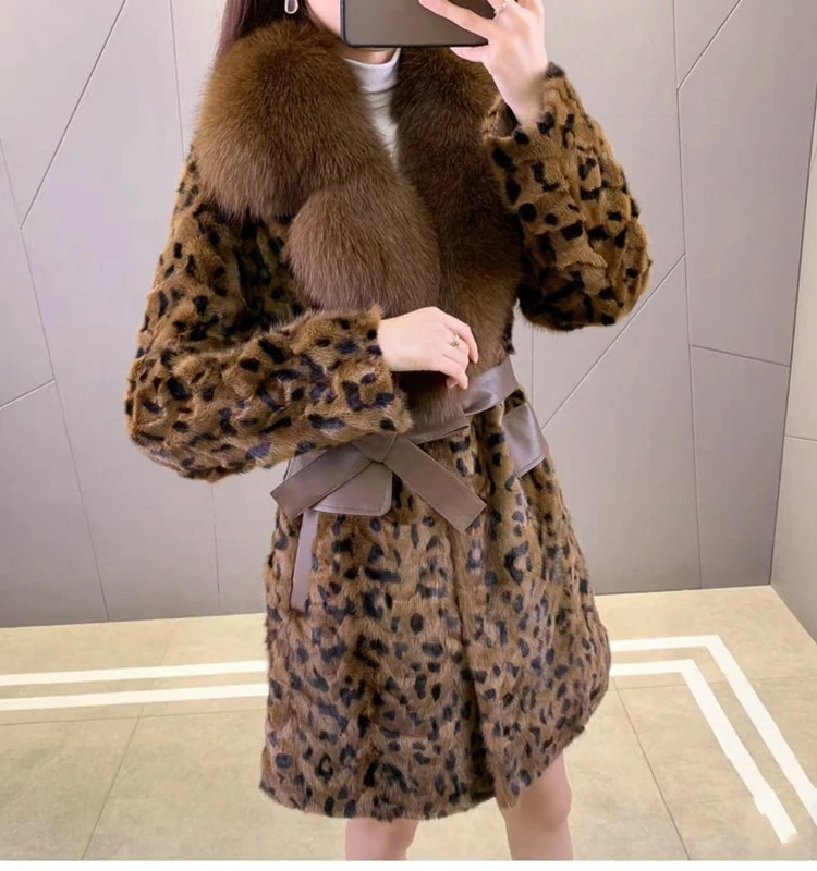 High-end Feminine Chic Imitation Fur Mink Fleece Coats Medium Long Versatile Long-sleeve Ladies Faux Fur Jackets Women’s Clothes