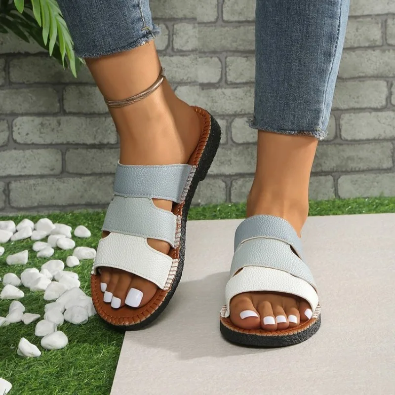 

Women's Sandals Comfortable Wedges Heels Sandals Summer 2025 Shoes Woman Heeled Slippers Women Summer Footwear Femme Plus Siz 43