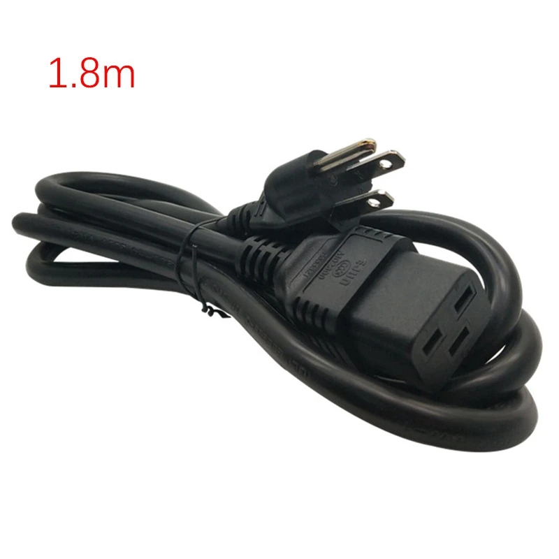 US Nema 5-15P TO C19 AC Power Extension Cable Cord Nema 5-15P To IEC 320 C19 Power Cord(US Plug)