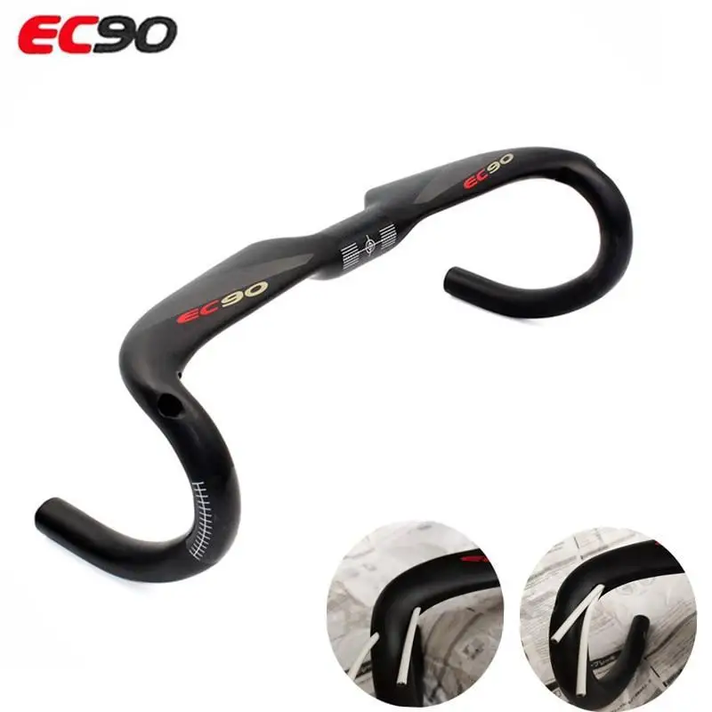 

2023 New EC90 Full Carbon Bicycle Handlebar Road Bike Handlebar Stem Handle playing UD Matte Carbon Handlebar 400/420/440mm