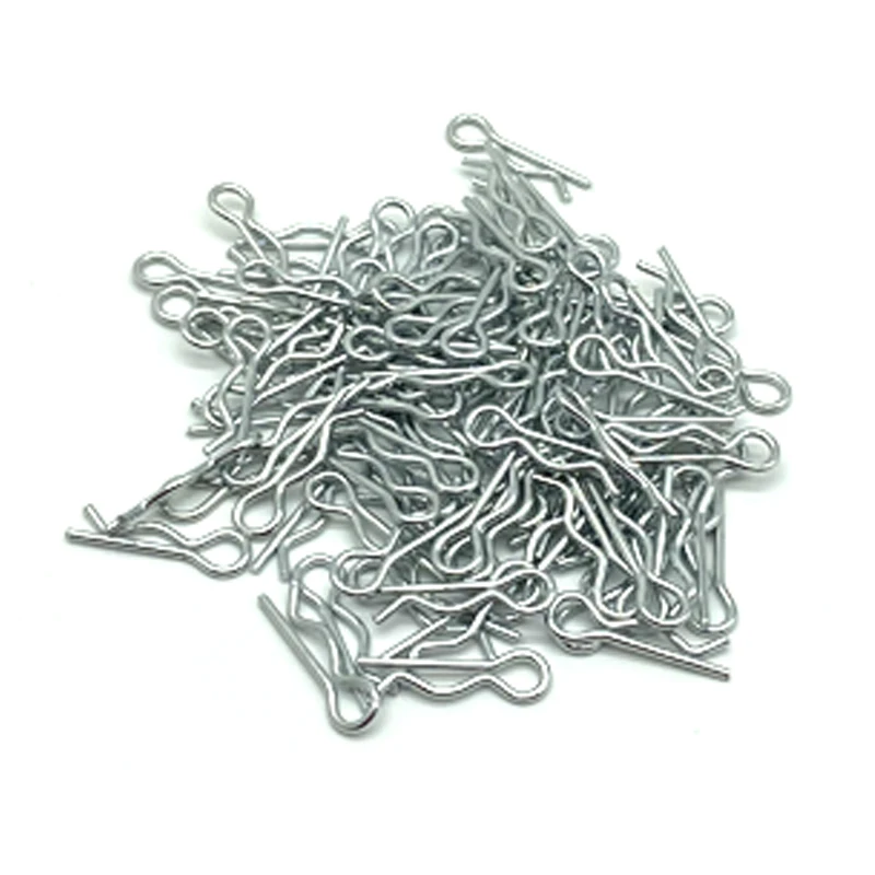 10/100PCS RC 1/8 Body Clips Pins Bend Post Remote Control Car Parts Truck Buggy Shell for 1:8 rc car