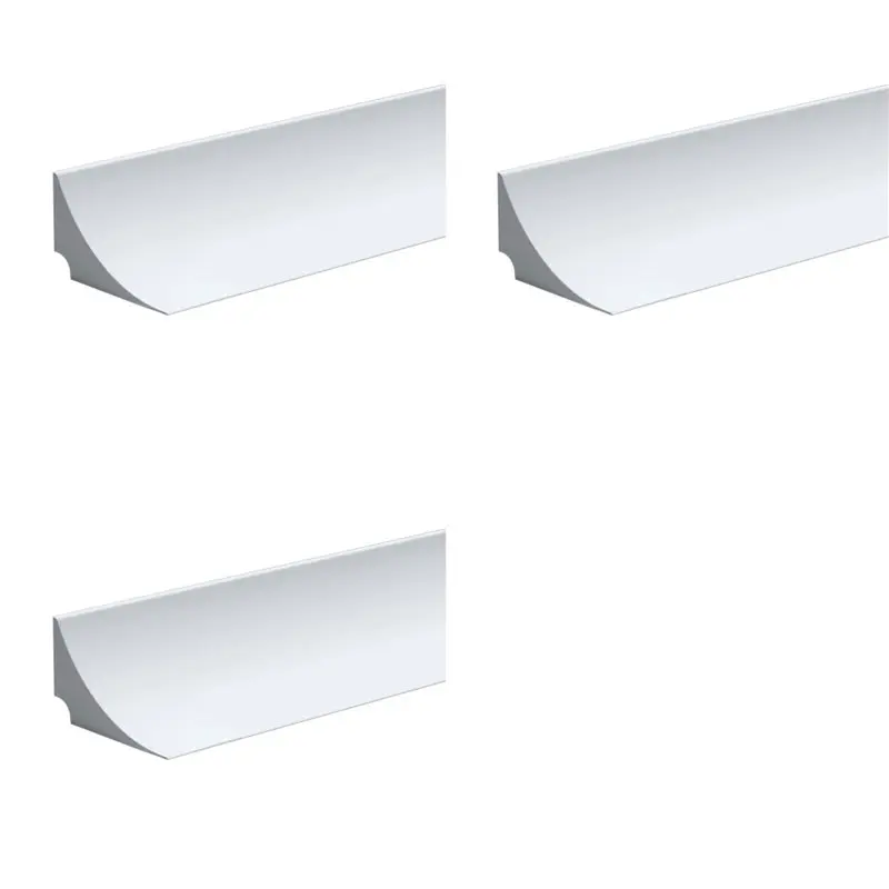 

A92P 3X Water Retaining Strip Silicone Water Barrier For Sink Water Barrier For Bathroom For Kitchen Countertop White 1M Long