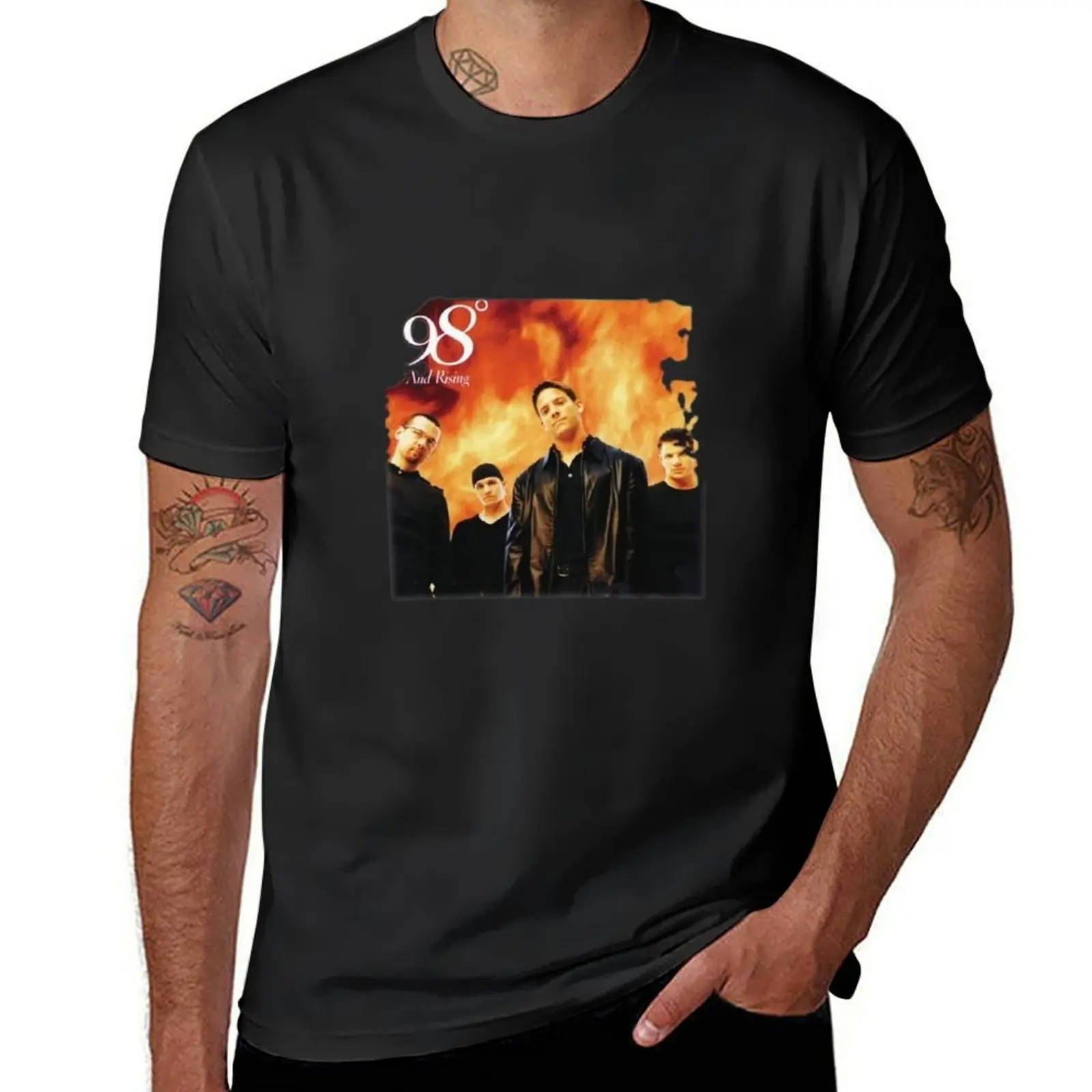 Loyd D Men's Cotton 98 Degrees T-Shirt shirts graphic tees anime customs design your own T-shirt men