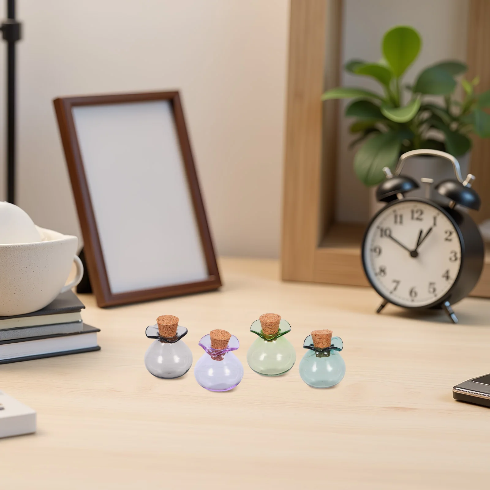 

12Pcs Mini Glass Bottles Cork Stoppers DIY Decoration Wedding Favor Transparent Tiny Wishing Drift Bottles Glass Wishing Bottle