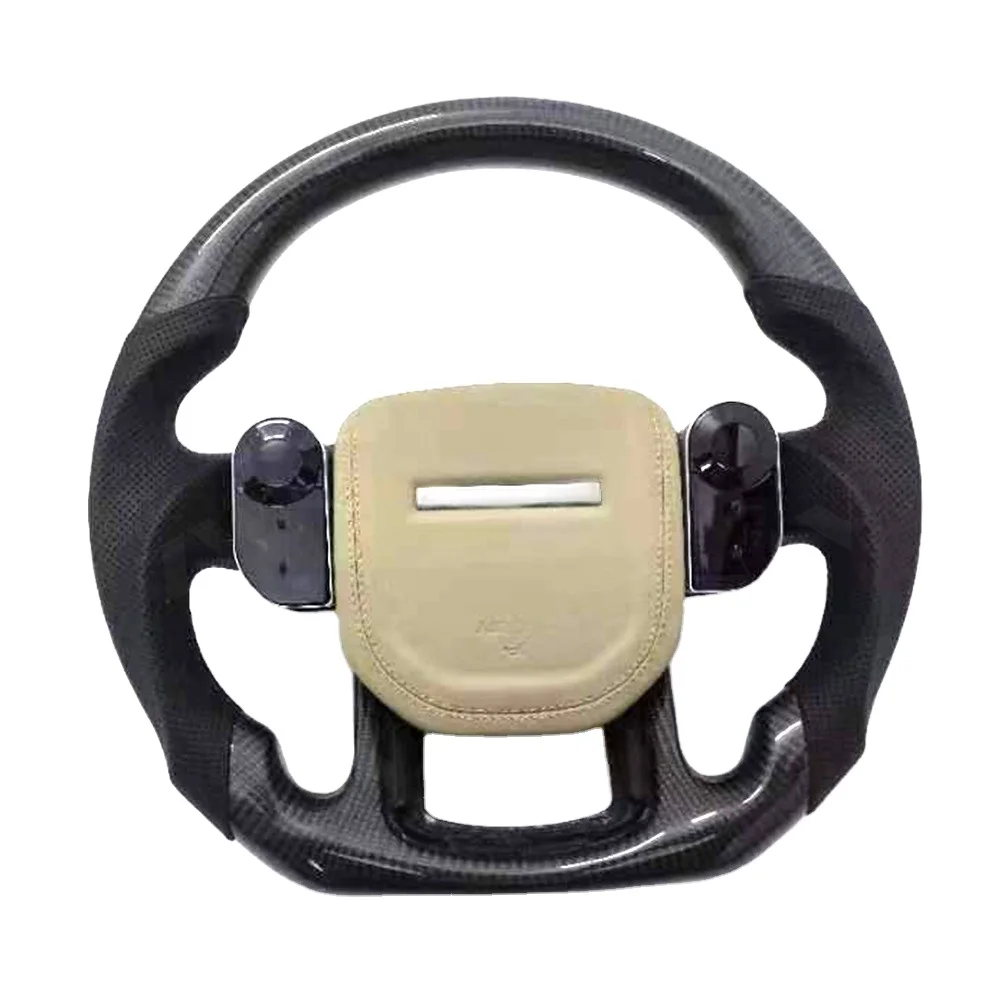 Car LED Steering Wheel For Land Rover vogue Sport Carbon Fiber Steering Wheel Custom Heated Function