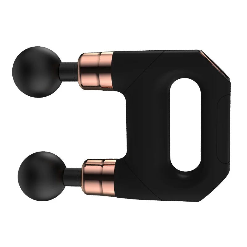 Mini producto portátil de mano para Fitness, relajación muscular eléctrica, pistola de Fascia de doble cabezal, masajeador, pistola masajeadora USB
