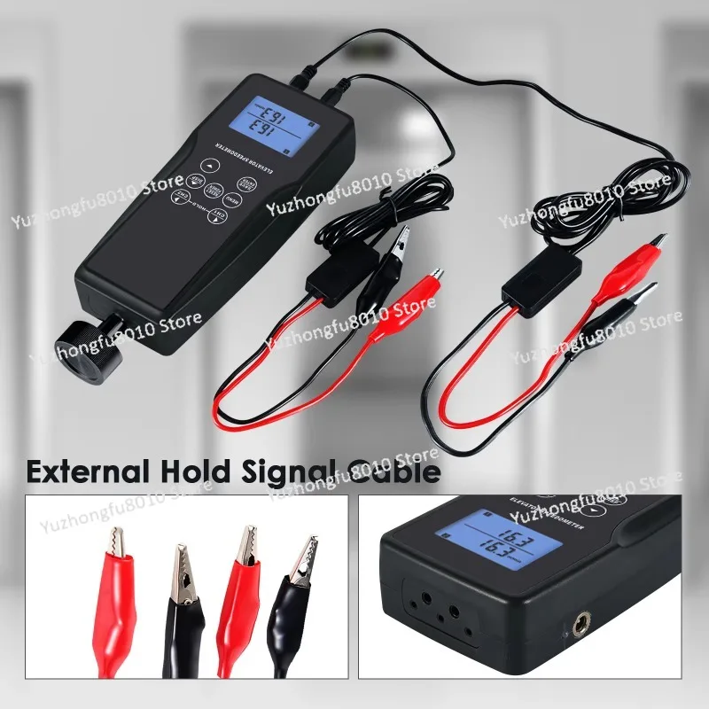 Digital contact elevator speedometer 0.1m/min~ 2,000.0m/min hold function and low battery indicator