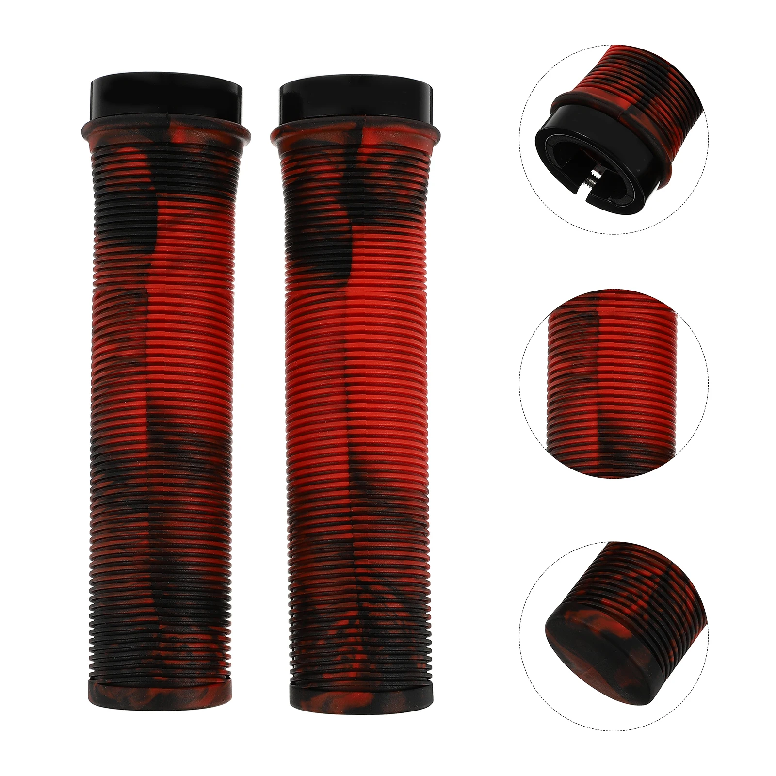 

Cycling Handlebar Covers Shock Absorbing Anti Slip Grips Tpr Wear Resistant Comfort Grip Bike Supplies For Rainy