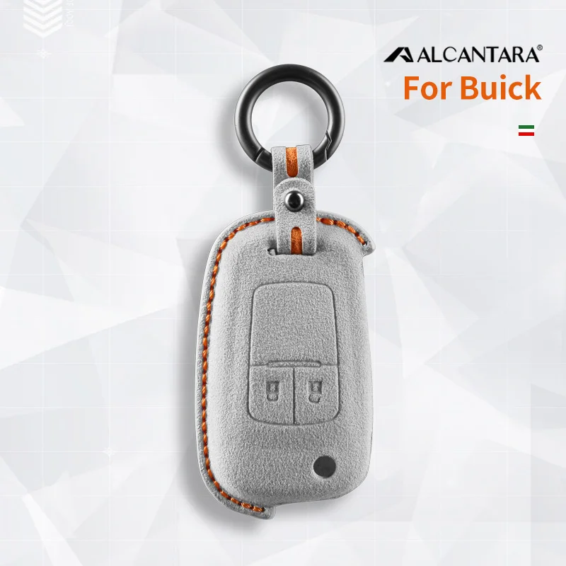 

Car Key Case Cover Alcantara For Buick Encore Excelle Aveo Opel And Chevrolet Cruze Trax 2 Button Keychain