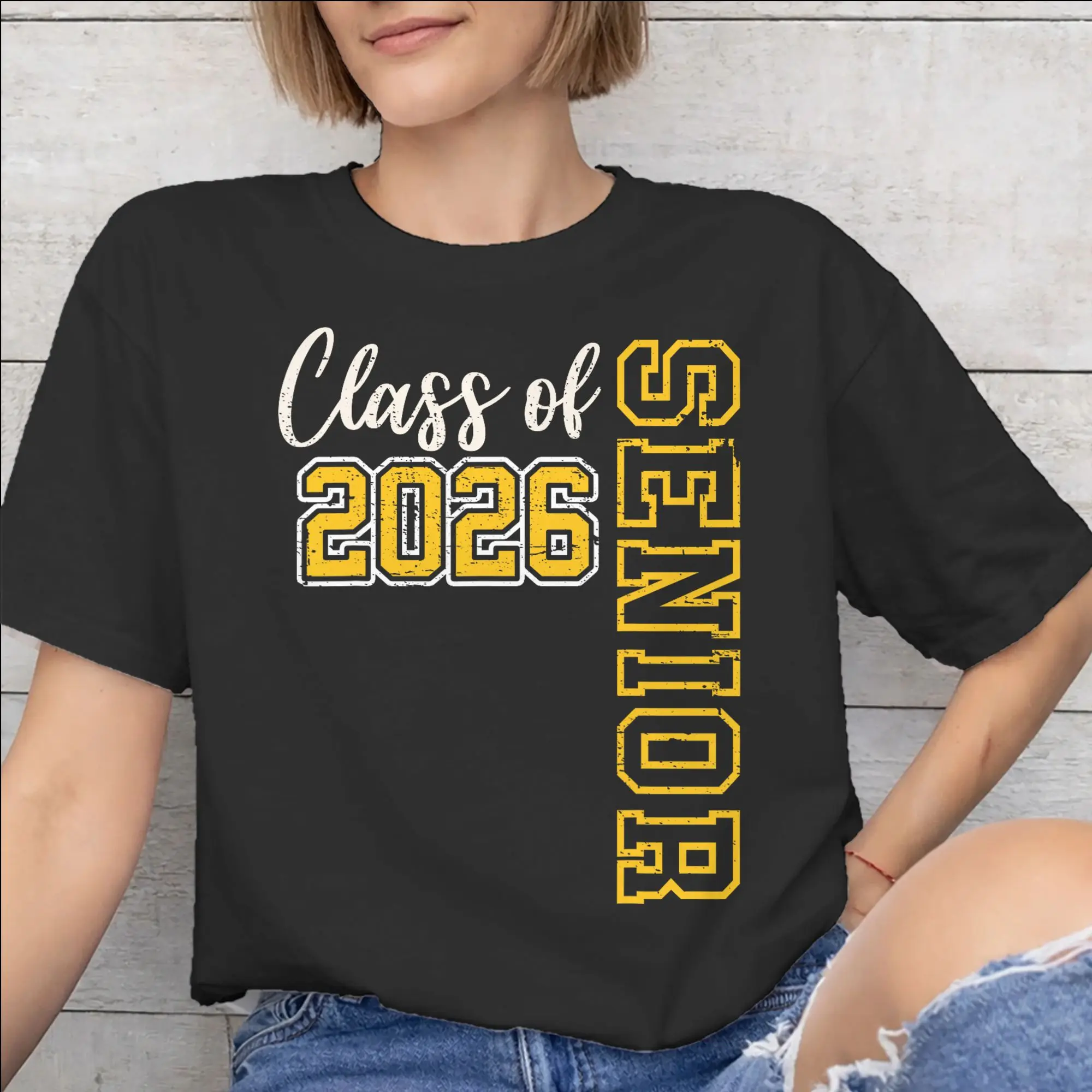 Class of 2026 Senior Graduation Merch Unisex T Shirts 100% Cotton Tee Graphic  T-shirt Clothes