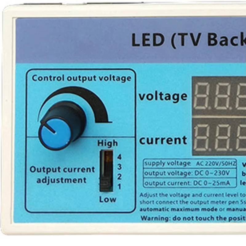 ABDJ-Multipurpose LED Strip Testing Instrument With Output Voltage And Current Display For Efficient TV Backlight EU Plug