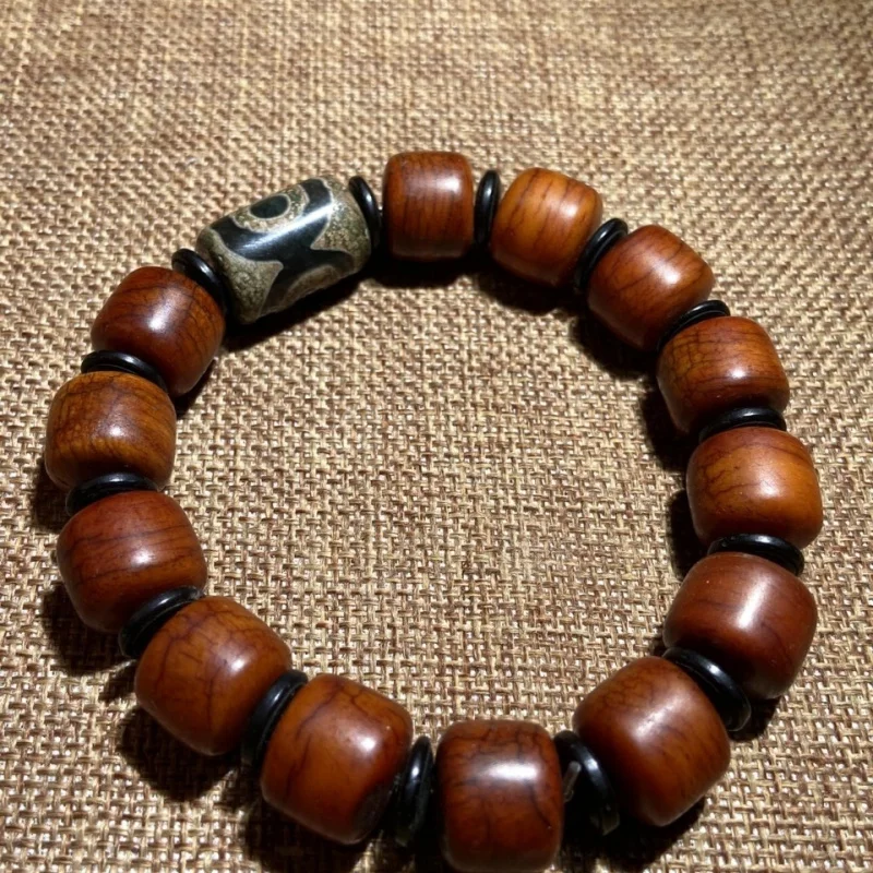 

Тибетский браслет из коровьей кости, тибетский стиль, бусины Будды, браслет с рогами для мужчин и женщин, антикварное семя Бодхи