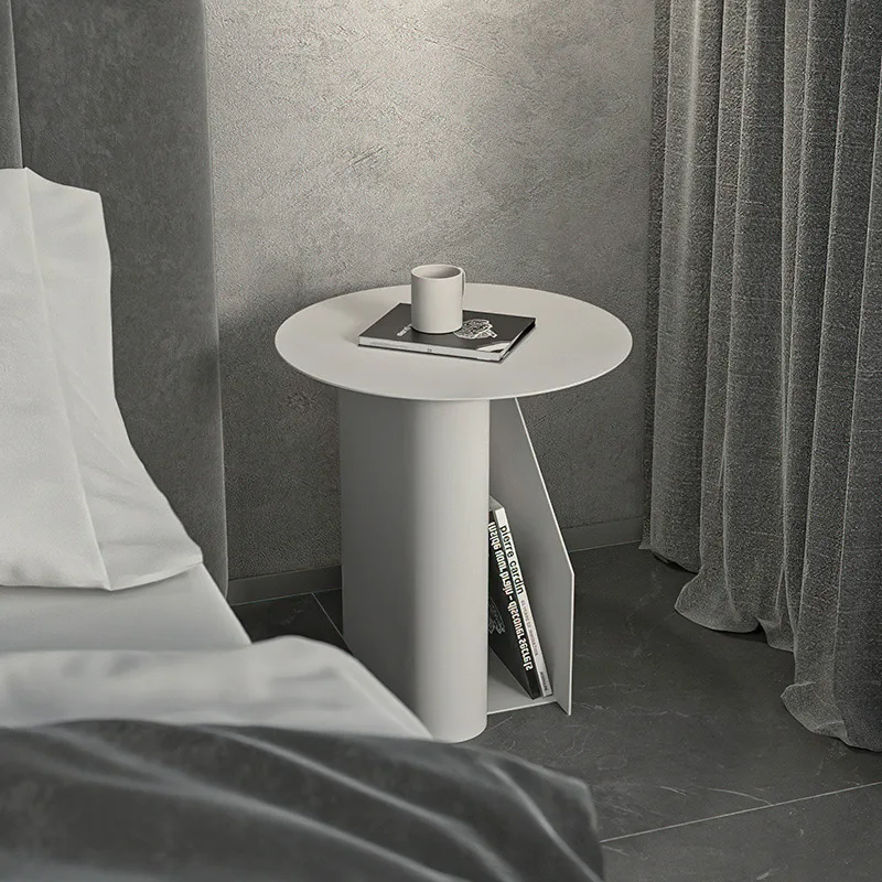 Wuli Nordic Designer Bedroom Bedside Table Modern Minimalist White Small Creative Bedside Table Light Luxury Small Table