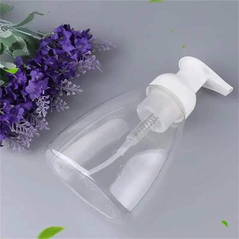 Garrafas dispensadoras de bomba transparente 300ml, garrafas de loção de higiene pessoal para viagem, à prova de vazamento para loção, lavagem corporal, shampoo, condicionador