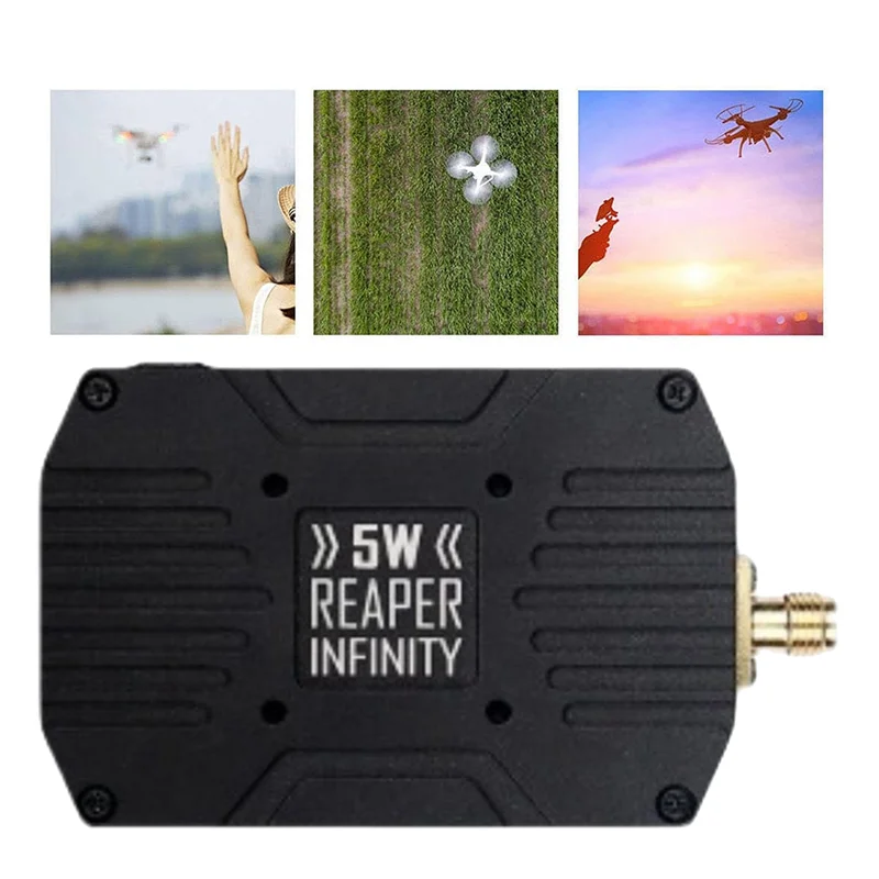 5,8G 5 Вт VTX 40CH 5000 МВт передатчик дальнего действия передатчик встроенный микрофон и вентилятор 9-36 В для FPV дрона дальнего действия