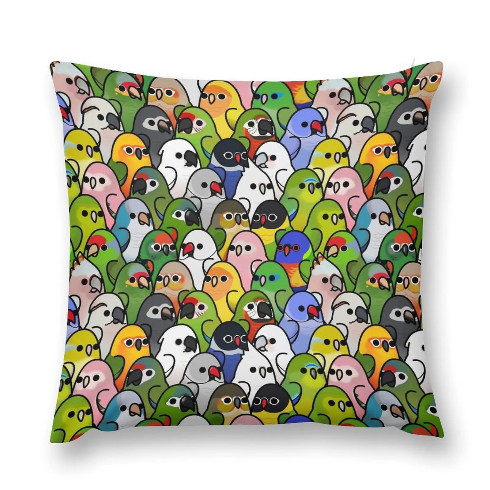 

Too Many Birds! Bird Squad 2 Throw Pillow pillow pillowcase Throw Pillow Covers Covers For Sofas Pillowcases