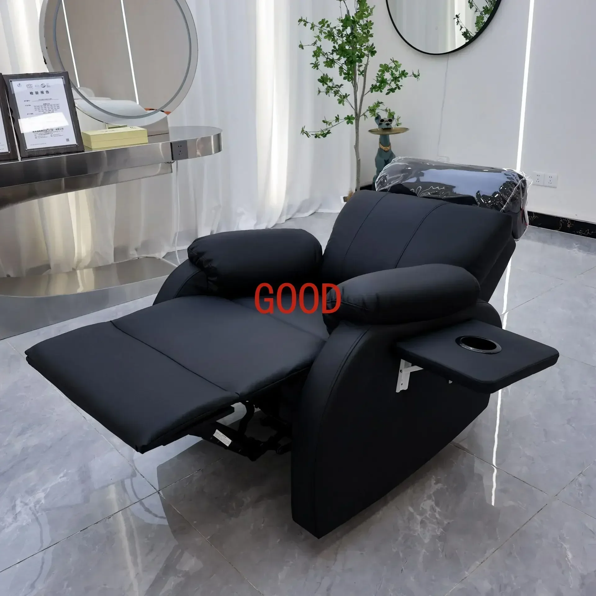 High-end hair VIP private room hair chair manicure