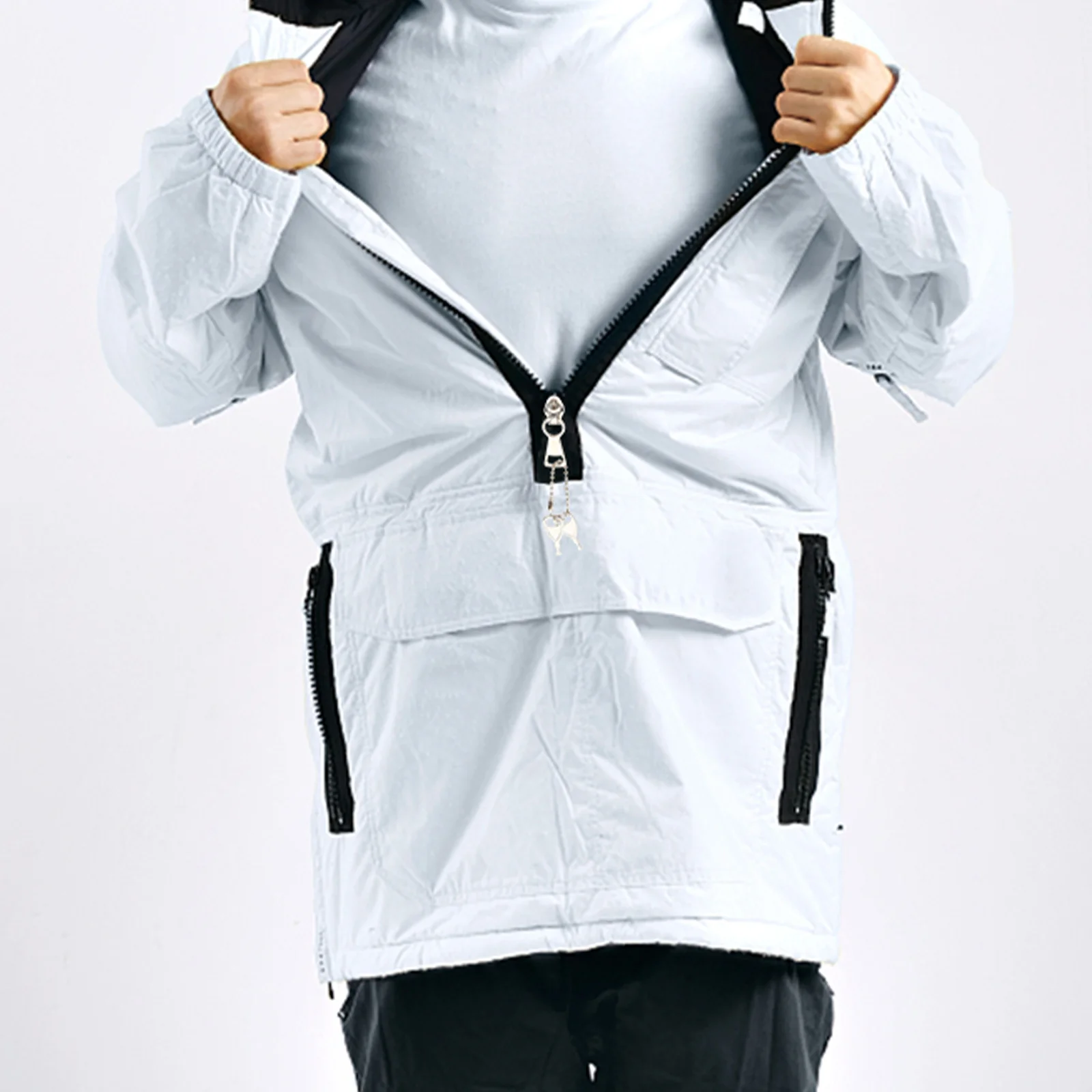 

2Pcs Metal Zipper Head Accessories Silver Durable Replacement for Bags Backpacks Clothing Jackets DIY Repair Parts Supplies