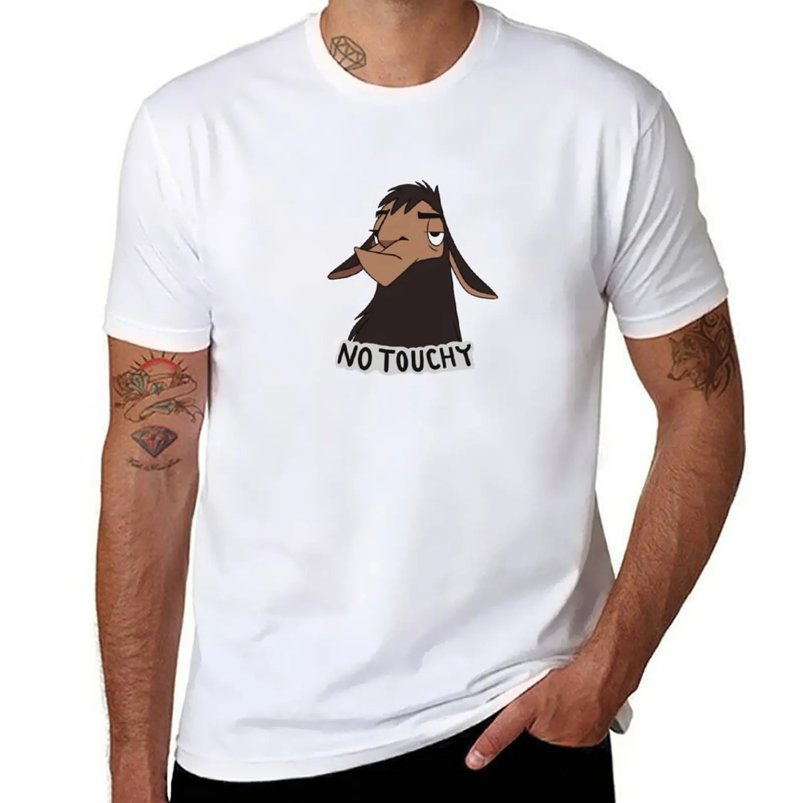 “No Touchy” Kuzco Emperors New Groove T-Shirt mens graphic t shirts cotton t shirt pack T-Shirt