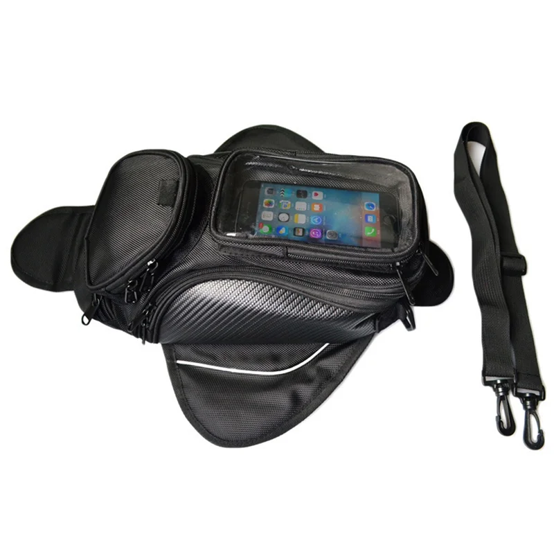 

Reliable Waterproof Motor Tank Bag Oil Fuel Tank Bag Magnetic Motorbike Saddle Bag Single Shoulder Bag Motorcycle Backpack