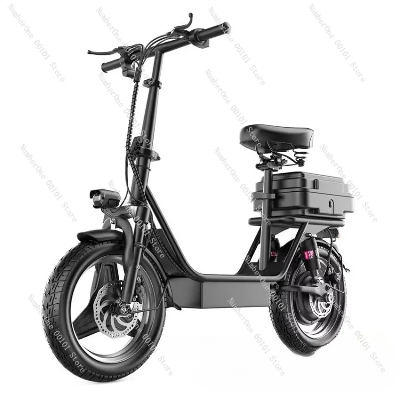 Two-wheeled Electric Bicycle, Folding Electric Vehicle, Small Portable Electric Bike for Adults, Convenient for Urban Mobility