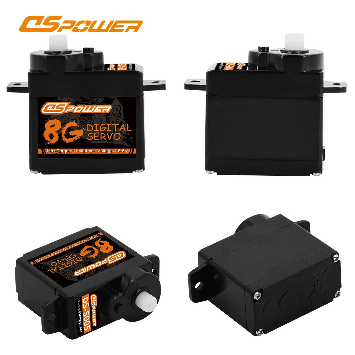 DSPOWER 8g Micro Digital Servo Motoriduttore In Plastica per 1/24 RC Auto SCX24 WLtoys k969 k989 k999 Mini Q Aereo Robot Ala Fissa