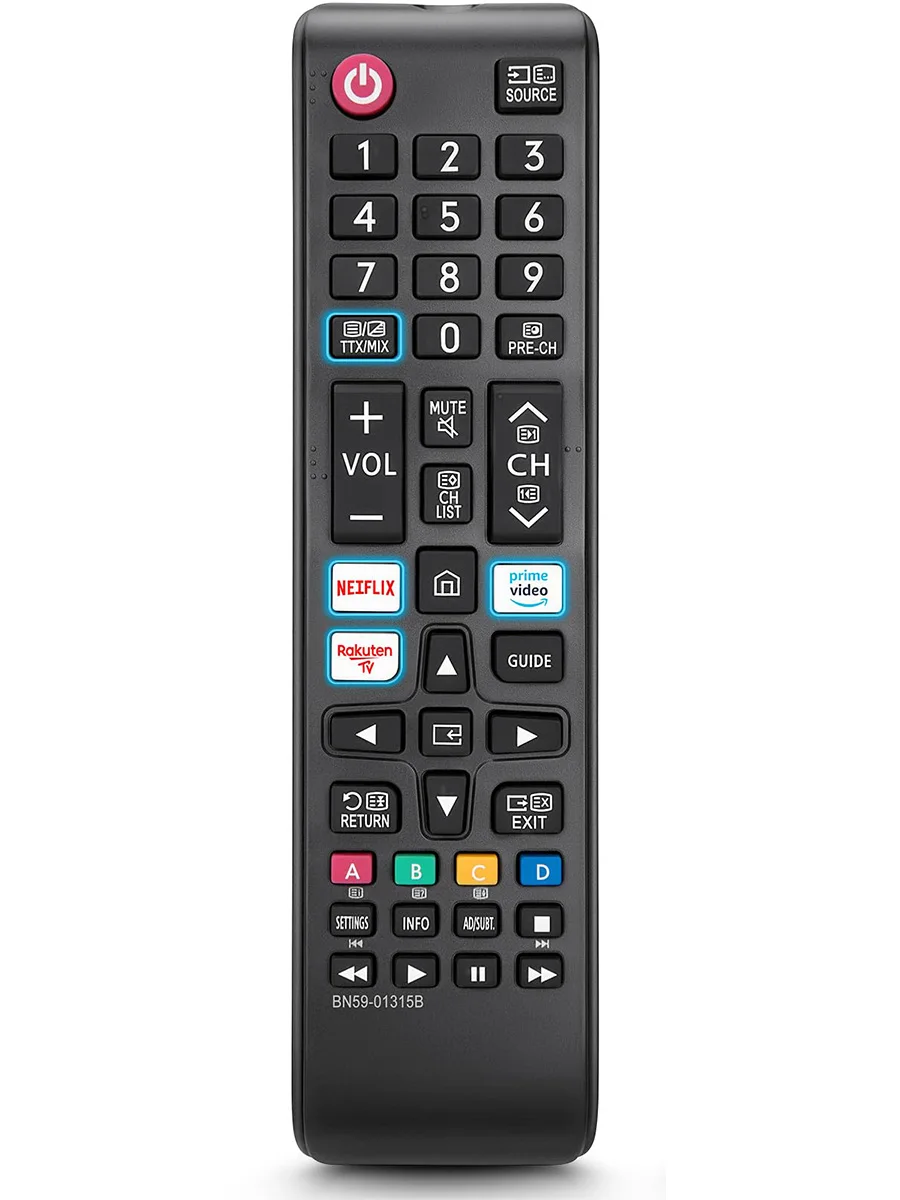 Remplacement pour Samsung Smart TV télécommande universelle BN59-01315B 4K LCD LED QLED UHD FHD HD HDR Crystal Smart TVs