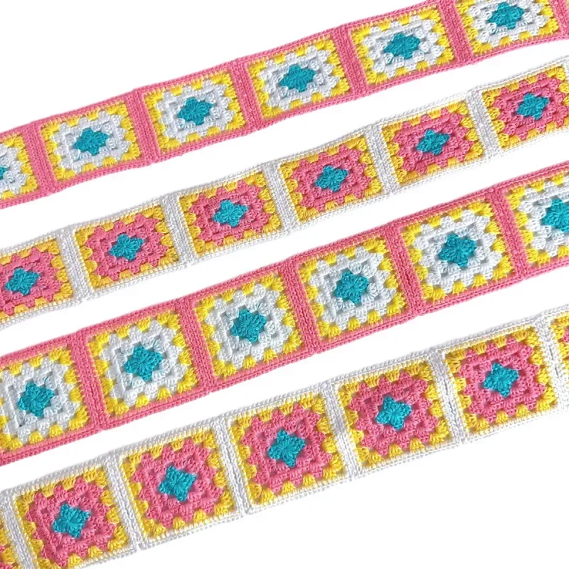 Embroidered Lace Ribbons, Fabric Trim, DIY Sewing, Handmade Craft Materials, Accessories, 1 Yards