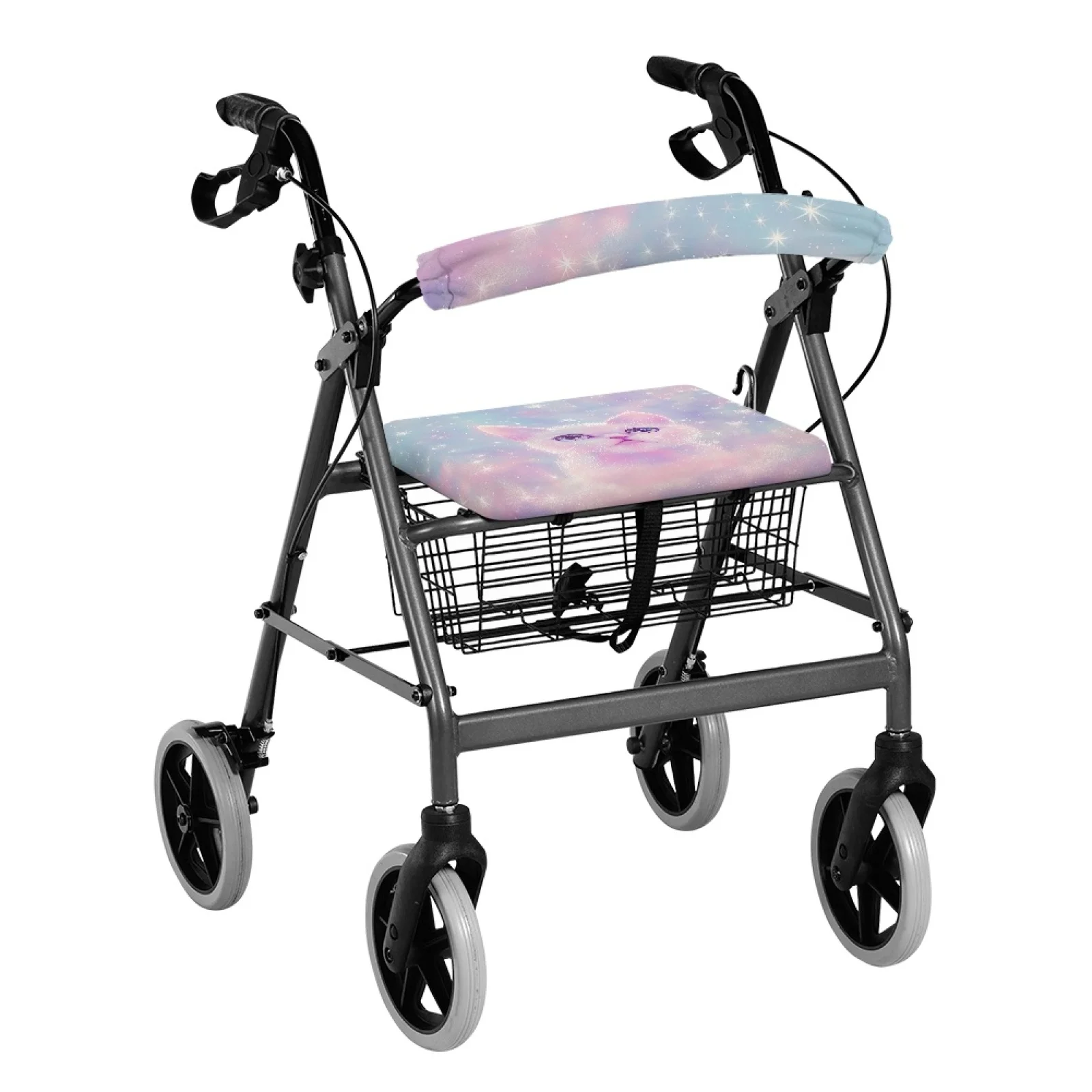 Coloranimal Protection Covers Quick Installation 2PCS Rollator Walker Seat Cushion Cover for Unisex for Indoor Cat