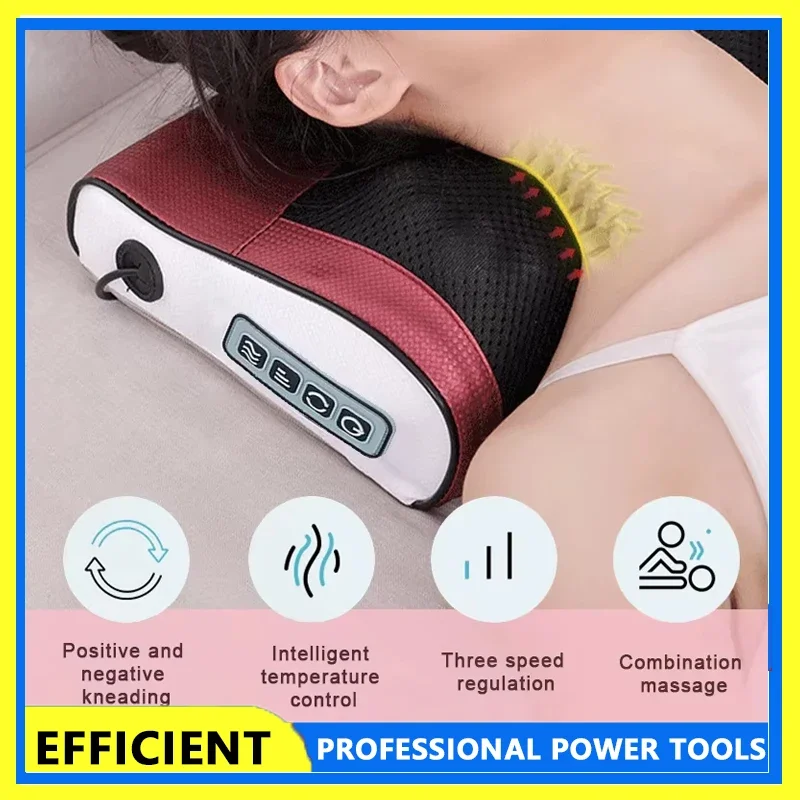 

Многофункциональный массажер для шеи и плеч, бытовой инструмент для разминания шеи и спины с 6-регулируемым функцией массажа горячего компресса