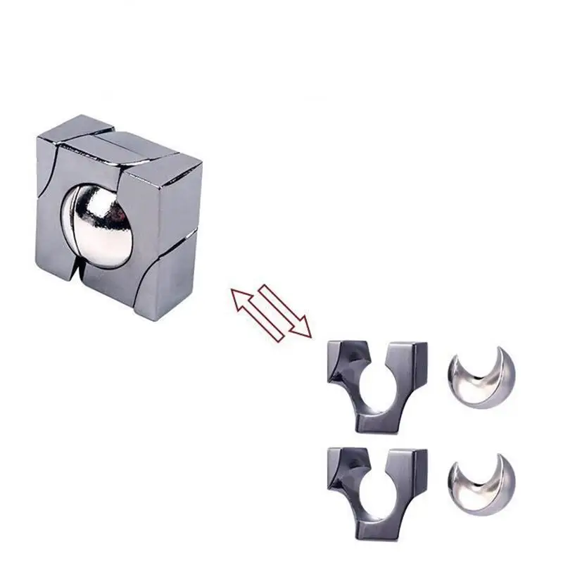20PCS/Set Intelligence Metal Brain Teasers Puzzle Mind Educational Logic Lock Ring Puzzles Game