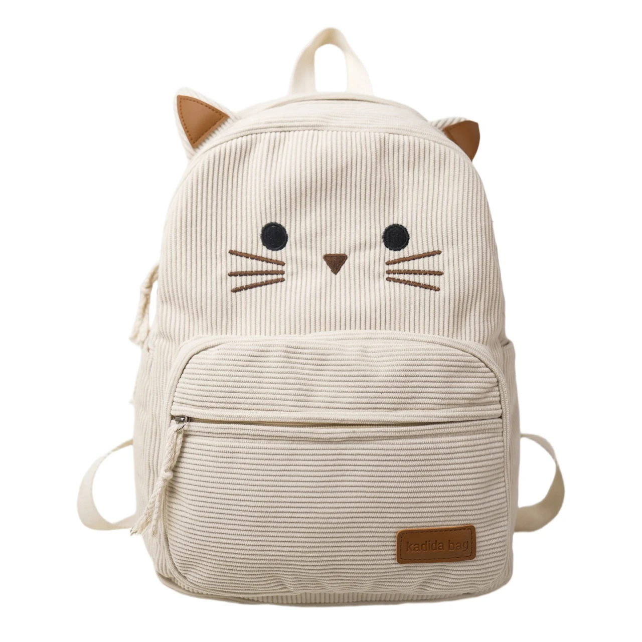 Fashion Women's Backpacks Large Capacity Shoulder Bag High Quality Girl Bags Cartoon Cat Pattern Soft Fabric Women's Handbags