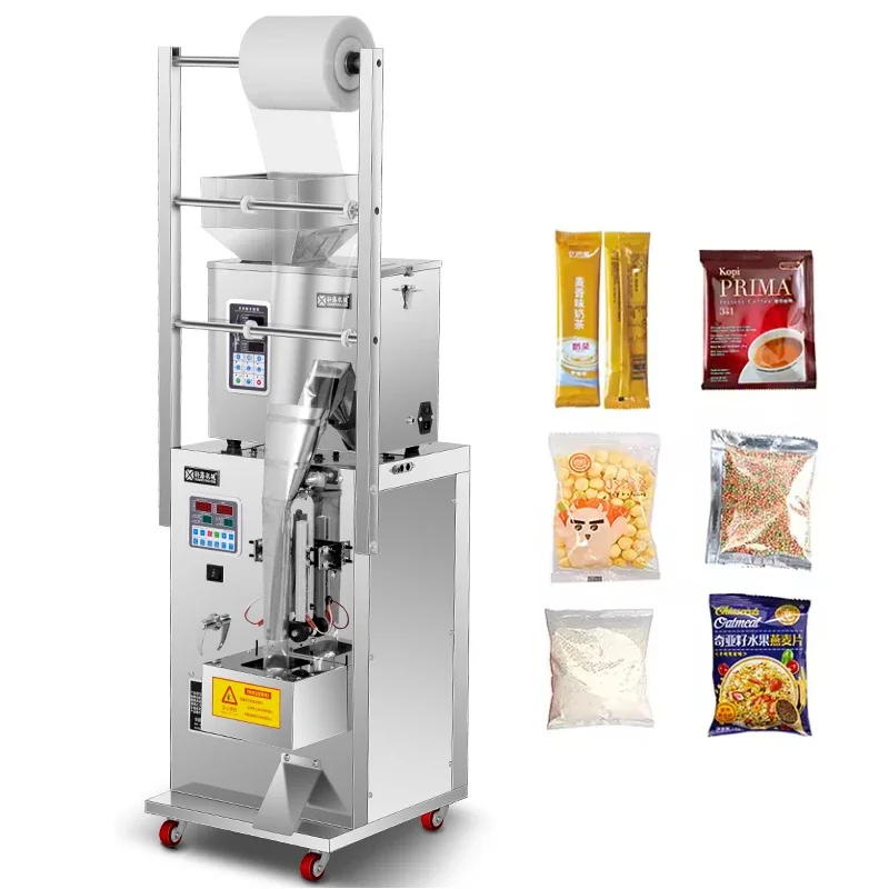 

Automatic small paper bag packaging machine food packaging salt and pepper coffee powder sugar new condition foil