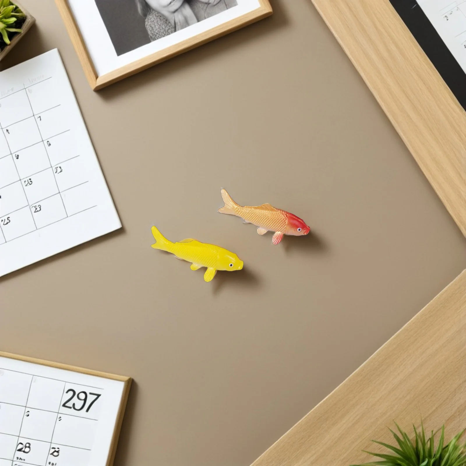 

8pcs Miniature Fake Fish Dollhouse Carps Goldfish Figures Fairy Garden Accessories Micro Landscapes Aquarium