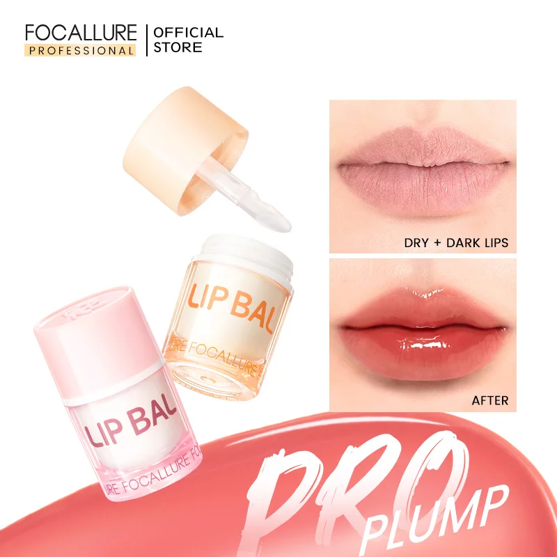 FOCALLURE Non-sticky Lip Glosses Mirror Liquid Lipstick Moisturizing Lasting Jelly Lip Balm Lip Oil Lip Tint Makeup Cosmetics